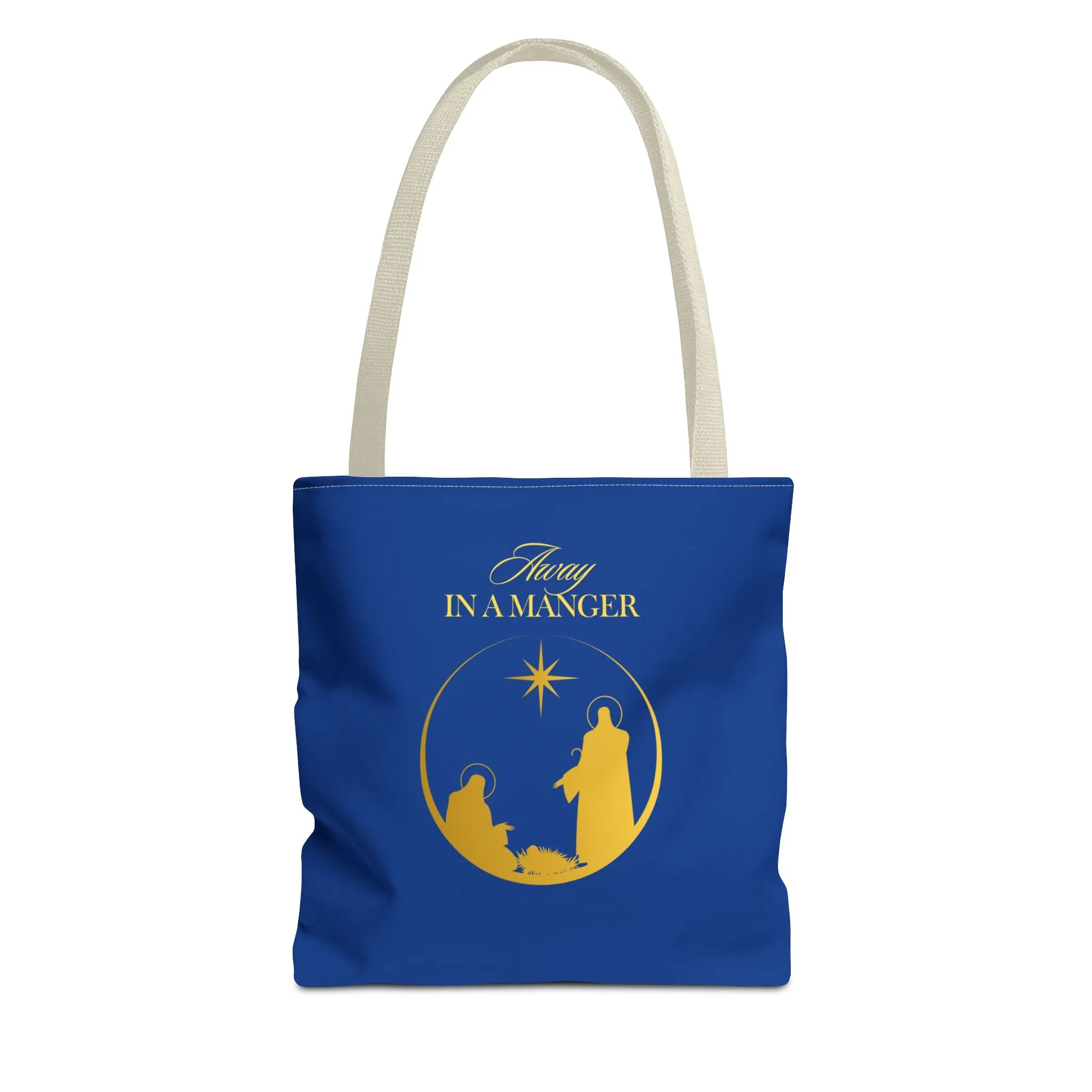 Christmas Carol Away in a Manger Tote Bag