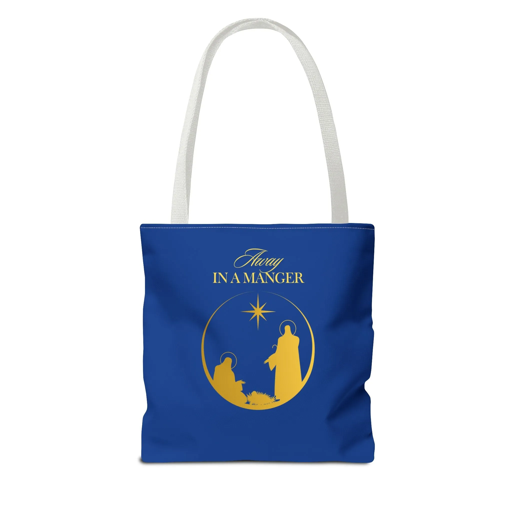 Christmas Carol Away in a Manger Tote Bag