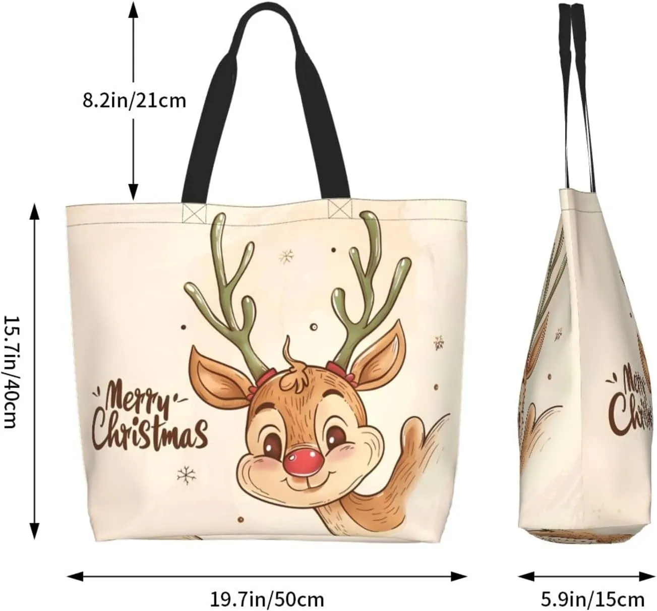 Christmas Tote Bags women Large shopping Bag Christmas Handbags Travel Bags