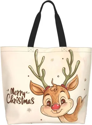 Christmas Tote Bags women Large shopping Bag Christmas Handbags Travel Bags