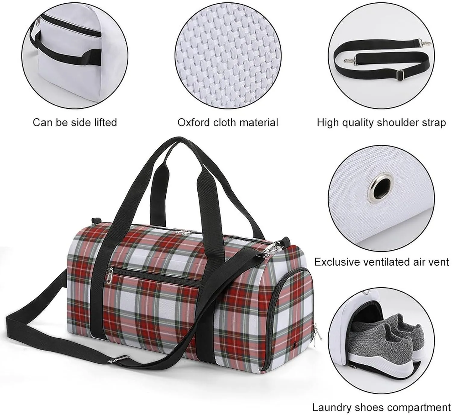 Clan MacArthur Arthur Portable Large Capacity Fully Printed Fitness Bag Unisex