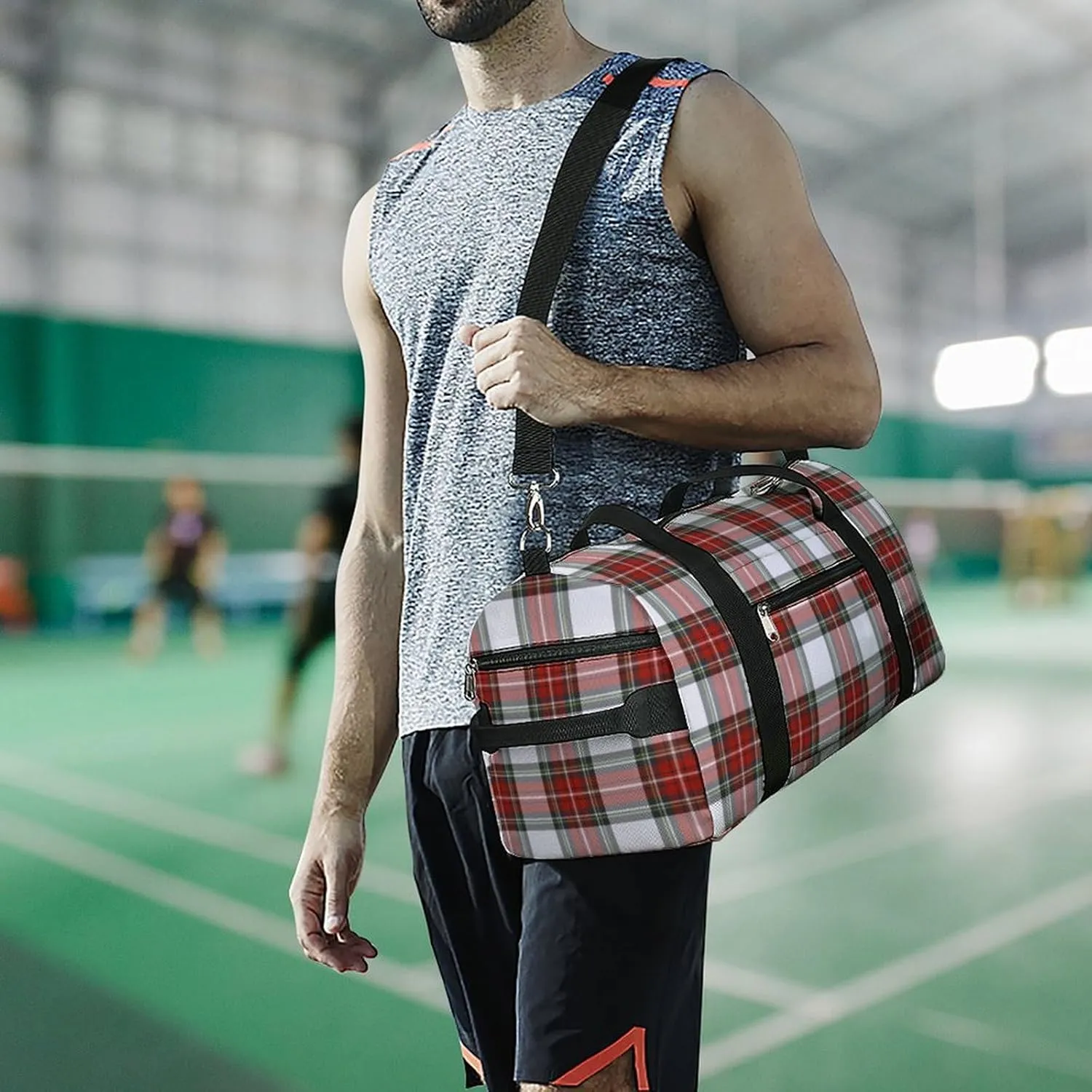 Clan MacArthur Arthur Portable Large Capacity Fully Printed Fitness Bag Unisex