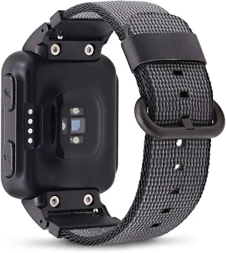 Classic Nylon Weave Band Compatible with Garmin Forerunner 35 Approach S10 Watch Band Replacement Accessory Smartwatch Strap with Adapters