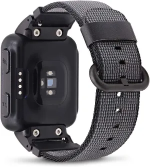 Classic Nylon Weave Band Compatible with Garmin Forerunner 35 Approach S10 Watch Band Replacement Accessory Smartwatch Strap with Adapters