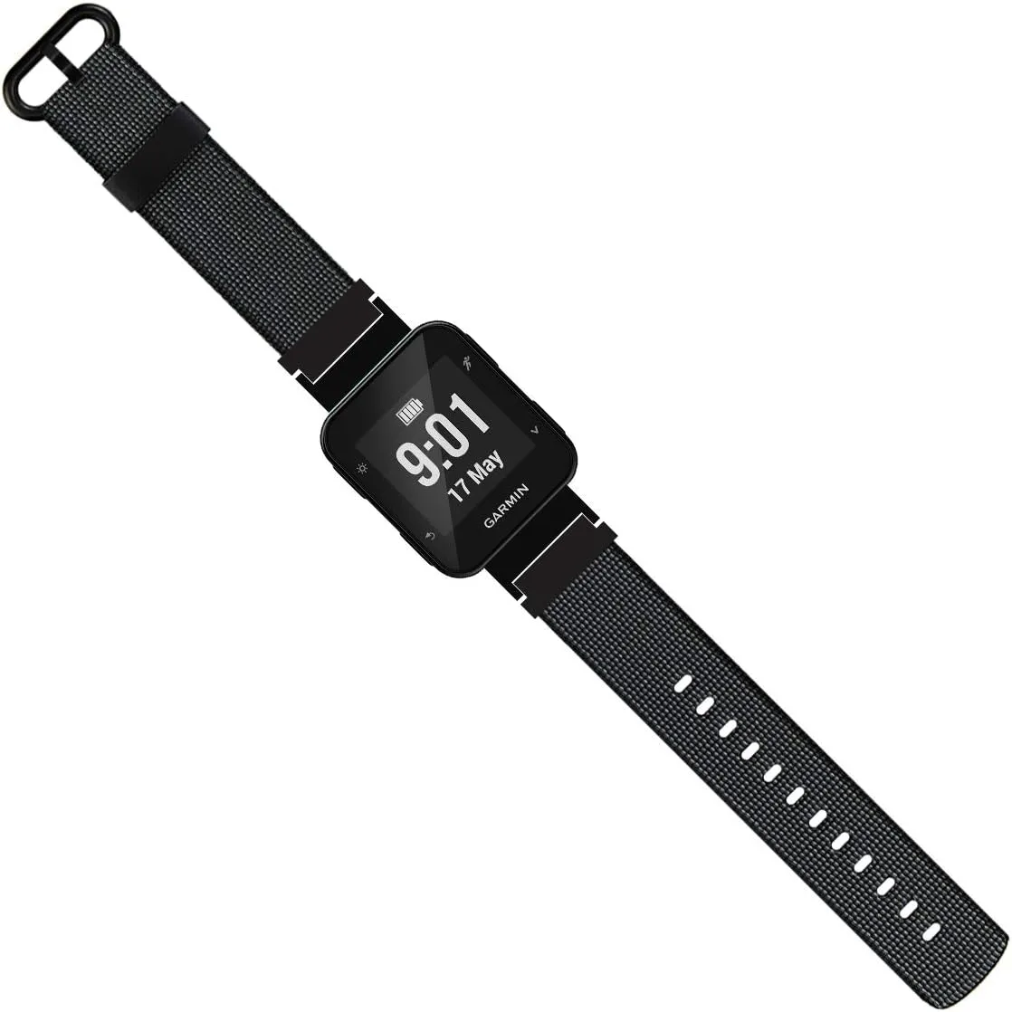 Classic Nylon Weave Band Compatible with Garmin Forerunner 35 Approach S10 Watch Band Replacement Accessory Smartwatch Strap with Adapters