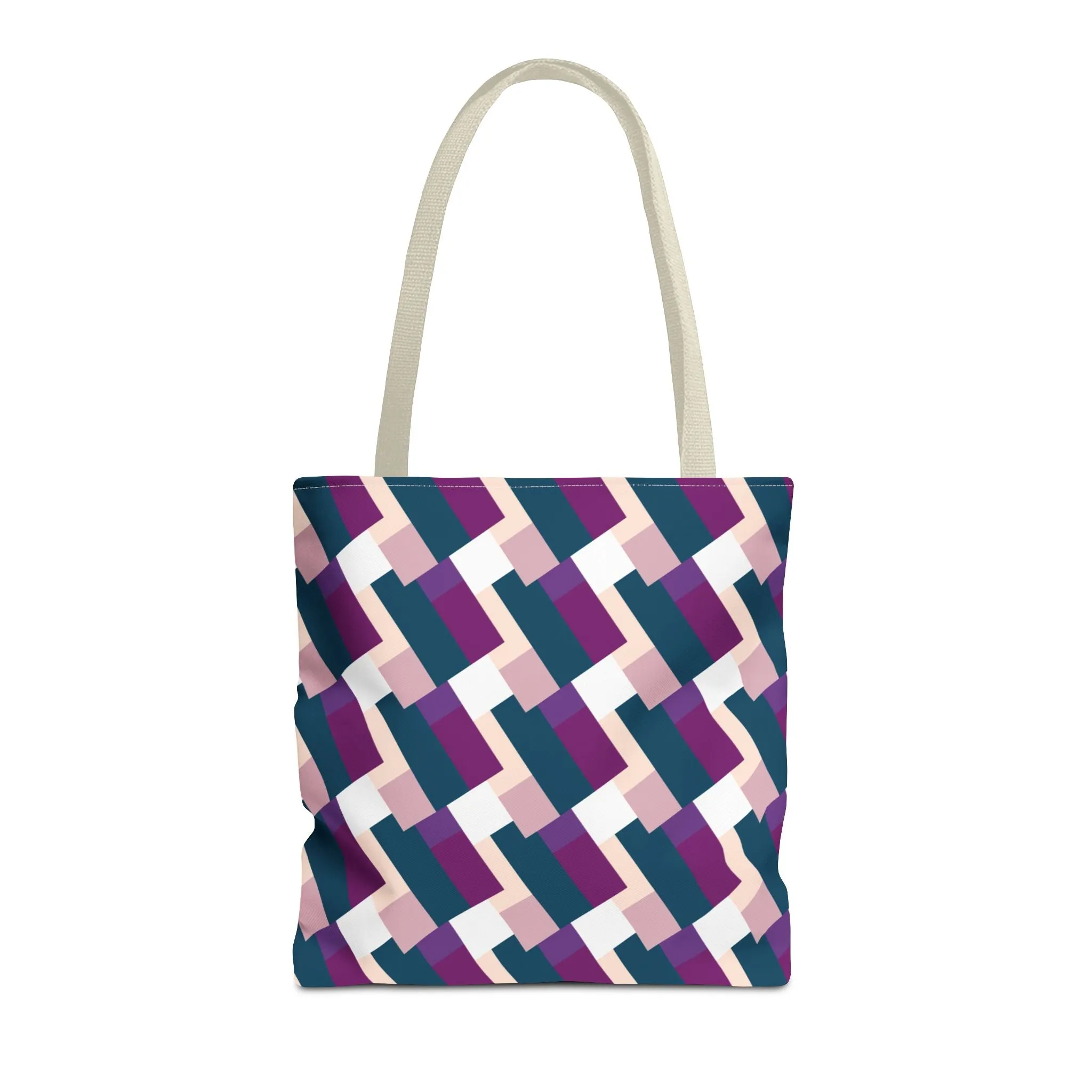 Classic Tote - Blue & Purple Pattern