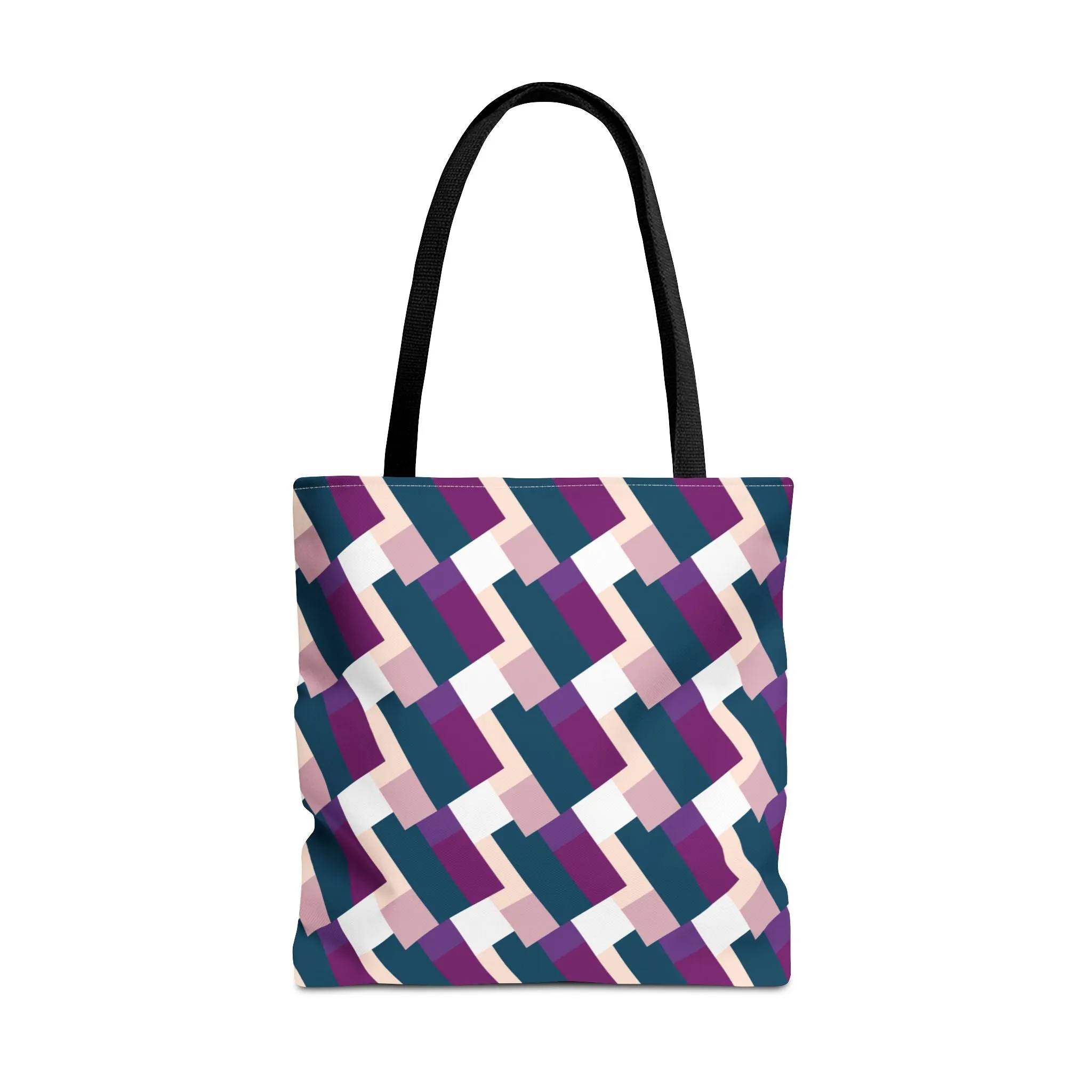 Classic Tote - Blue & Purple Pattern