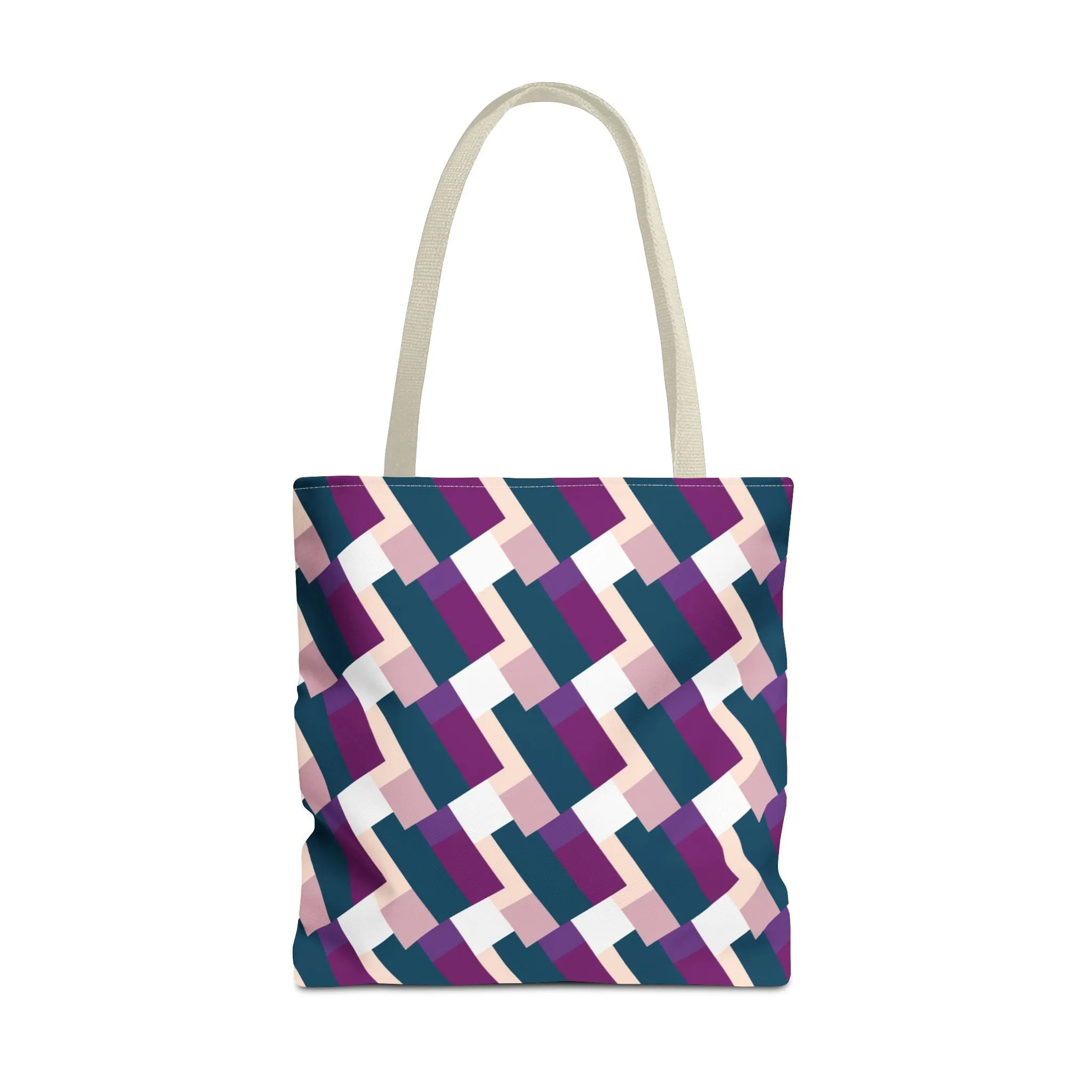 Classic Tote - Blue & Purple Pattern