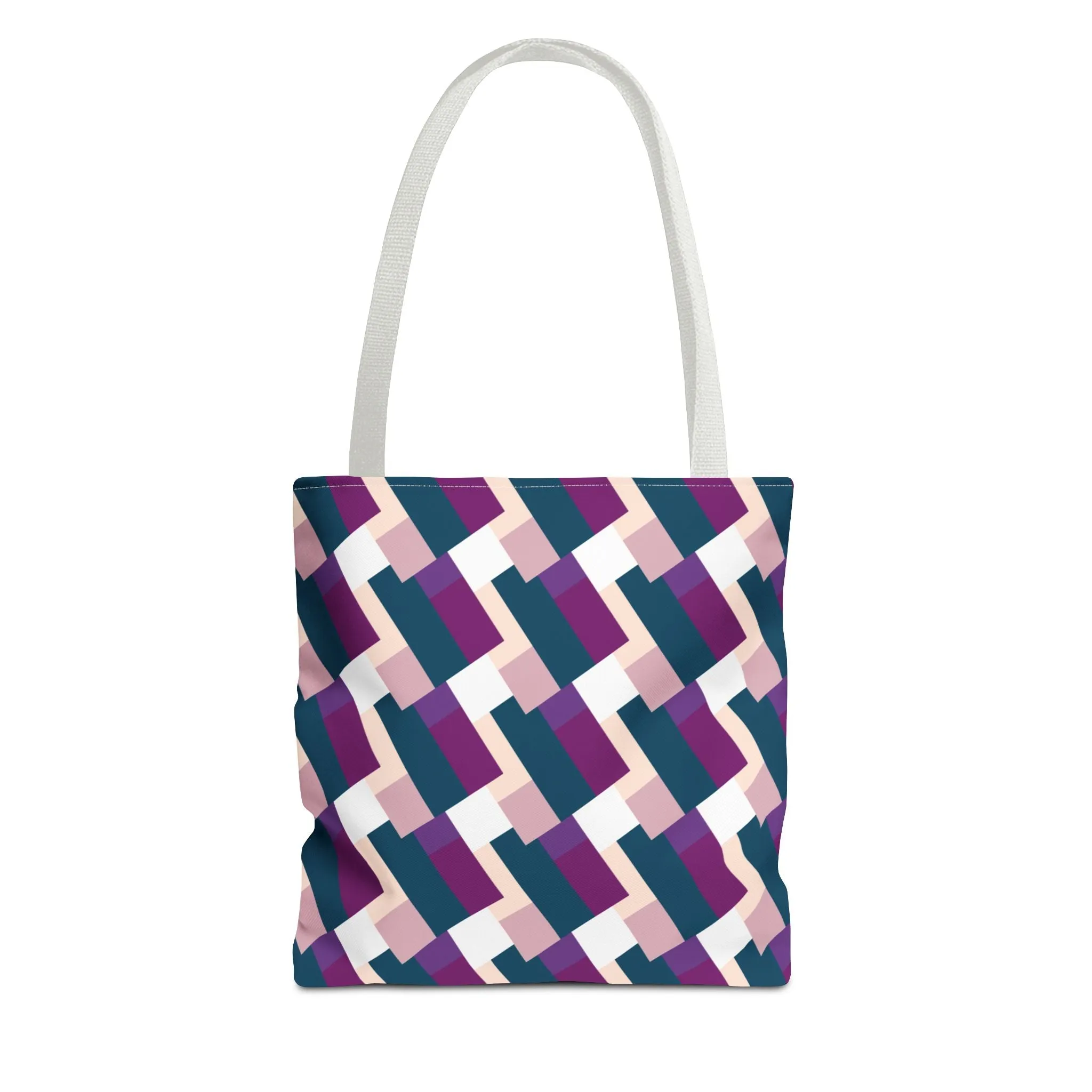Classic Tote - Blue & Purple Pattern