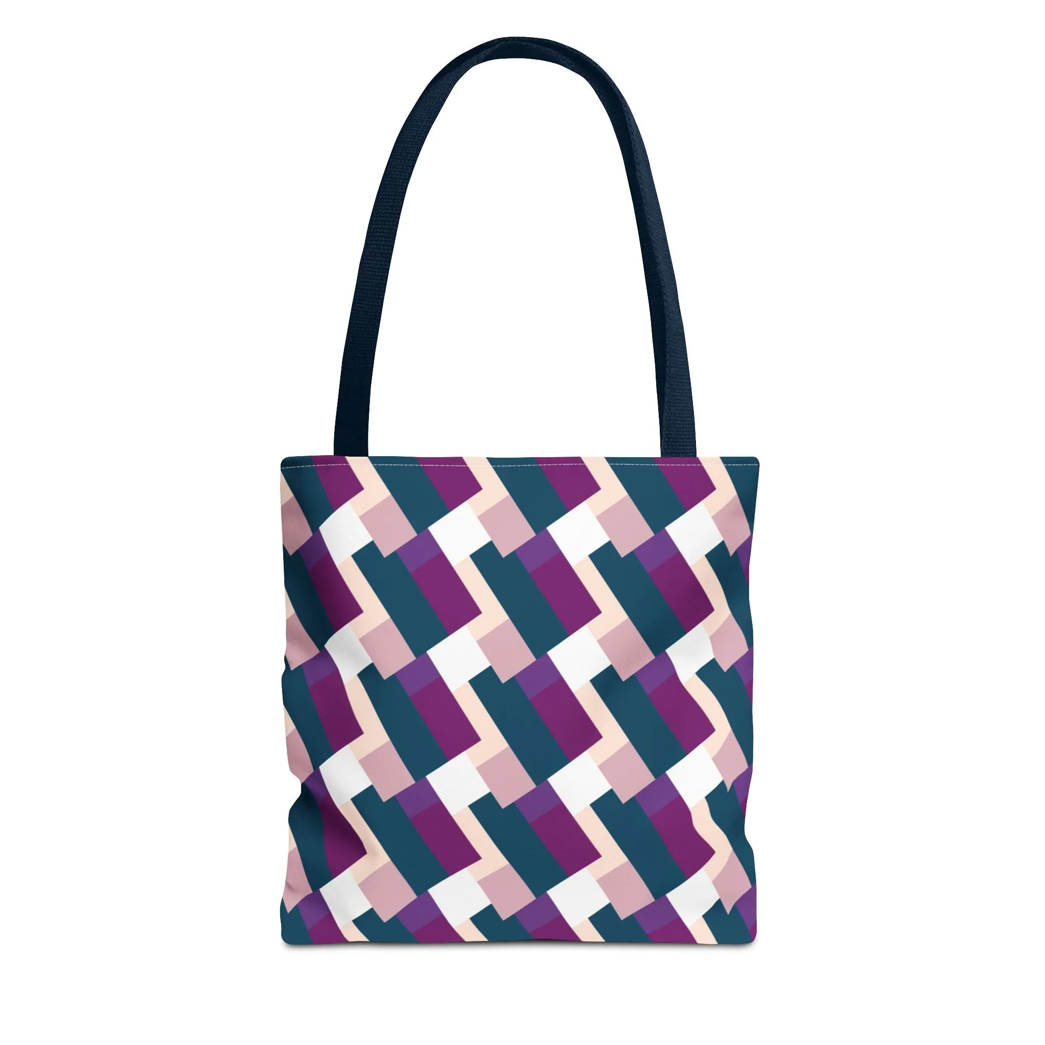 Classic Tote - Blue & Purple Pattern