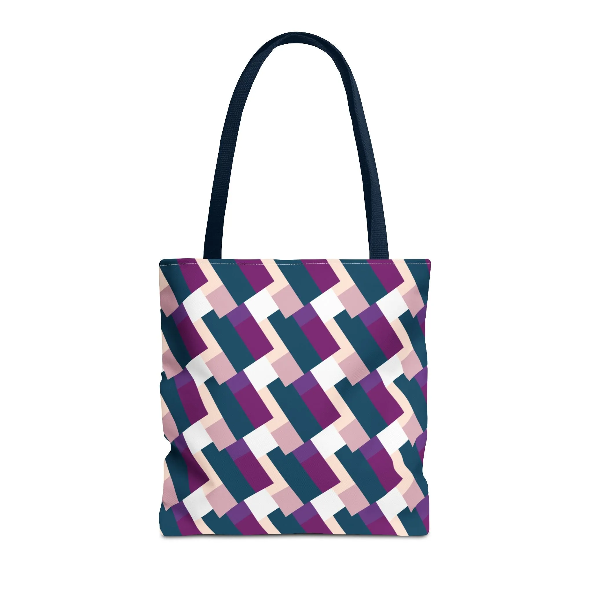 Classic Tote - Blue & Purple Pattern