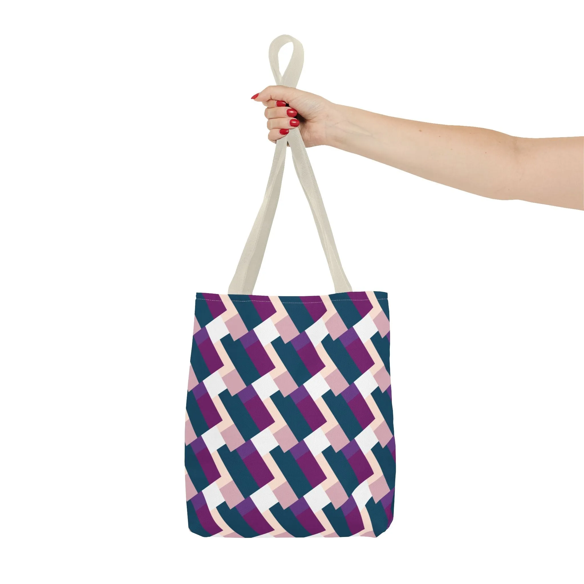 Classic Tote - Blue & Purple Pattern