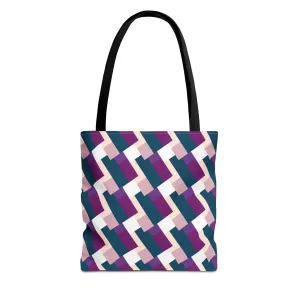 Classic Tote - Blue & Purple Pattern