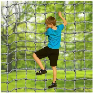 Climbing Nets Nylon Play Giant Mesh Heavy Duty Cargo Toddler Climbing For Kids Adult Rock Playground Tree Net Outdoor Nets Nets Rope Garden Netting Automotive Cargo Nets(12mm-14cm,3X3m/9.8X9.8ft)