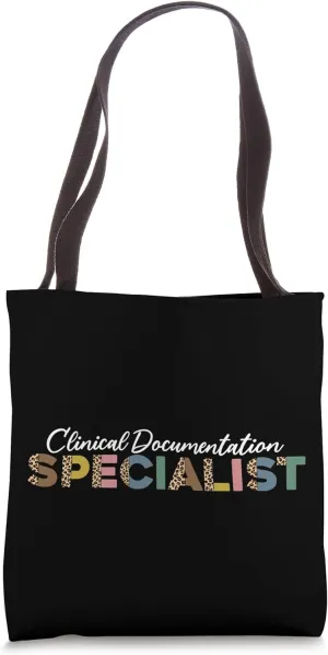 Clinical Documentation Specialist Leopard Pattern CDS Wear Tote Bag