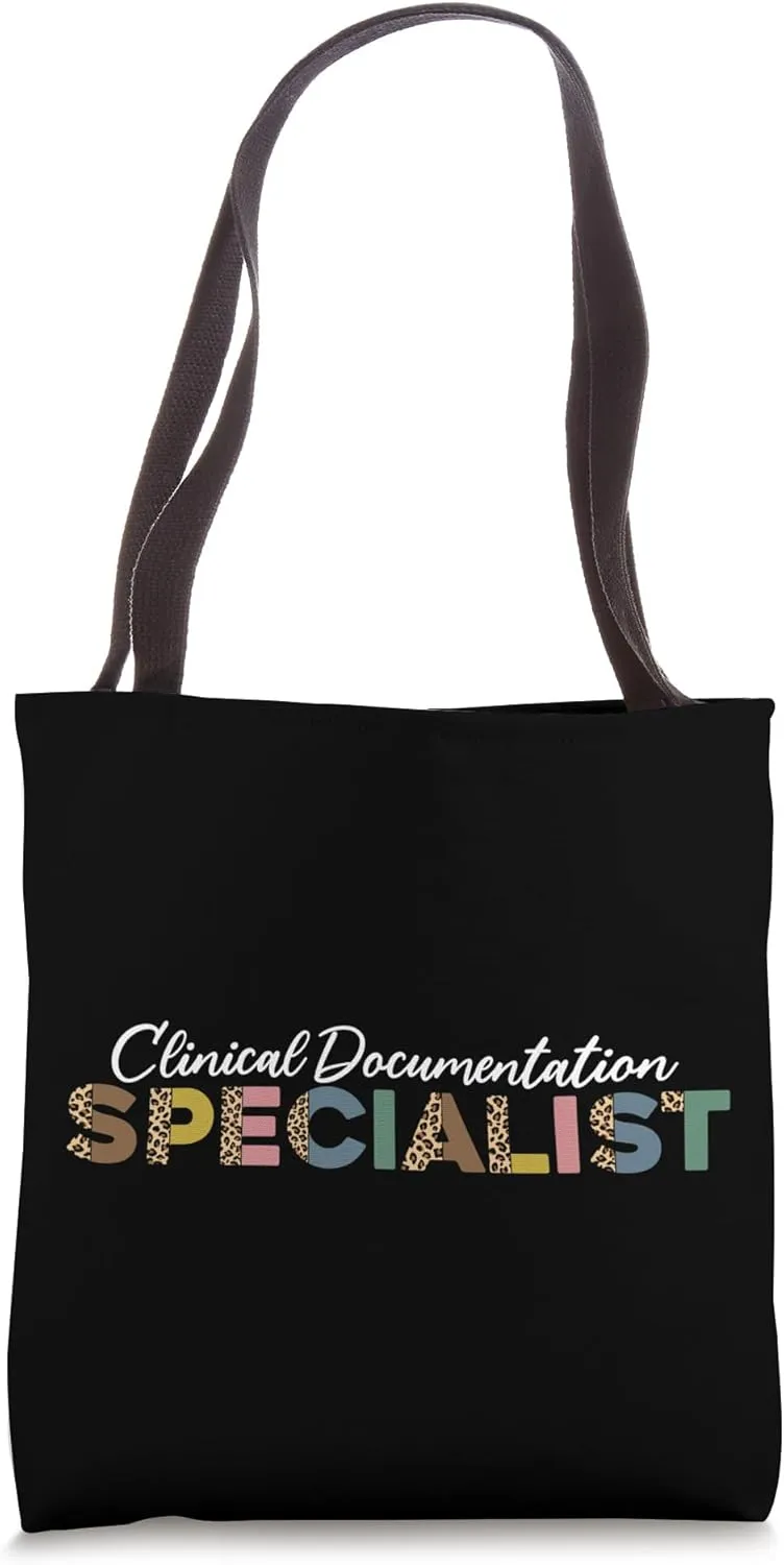 Clinical Documentation Specialist Leopard Pattern CDS Wear Tote Bag