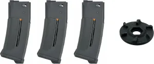 Clover Airsoft-PTS EPM1 M4 Mid Cap Magazine - 2025 Updated Internals - 250 BB Capacity Mag - Fuel Gauge Indicator - No Rattle Magazine Design