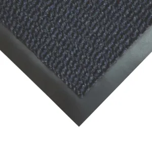 COBA Vyna-Plush Entrance Mat Black / Blue 1.2m x 0.9m x 7mm