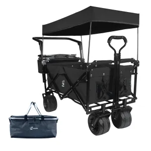 Collapsible Duty Heavy black Wagon High-demand products Folding Wagon Cart Now or never