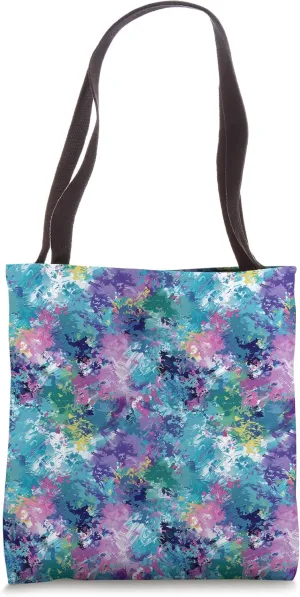 Colorful Impressionism Style Pattern Tote Bag