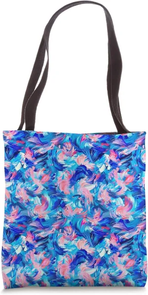Colorful Impressionism Style Pattern Tote Bag