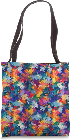 Colorful Impressionism Style Pattern Tote Bag