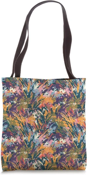Colorful Impressionism Style Pattern Tote Bag
