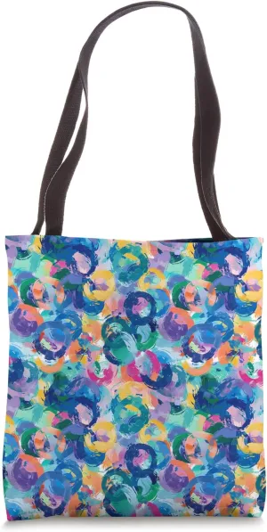 Colorful Impressionism Style Pattern Tote Bag