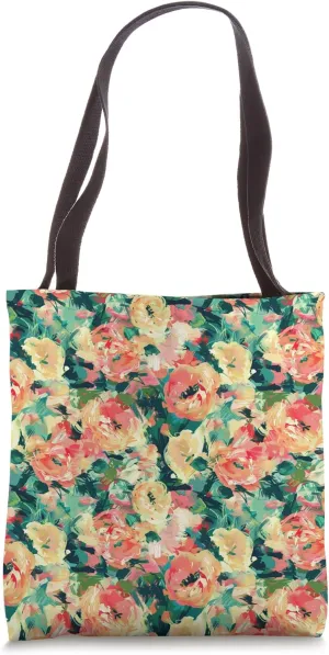 Colorful Impressionism Style Pattern Tote Bag