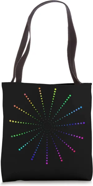 Colourful beam spiral - geographical pattern - graphic Tote Bag