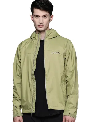 Columbia Men Green Evapouration Rain Jacket