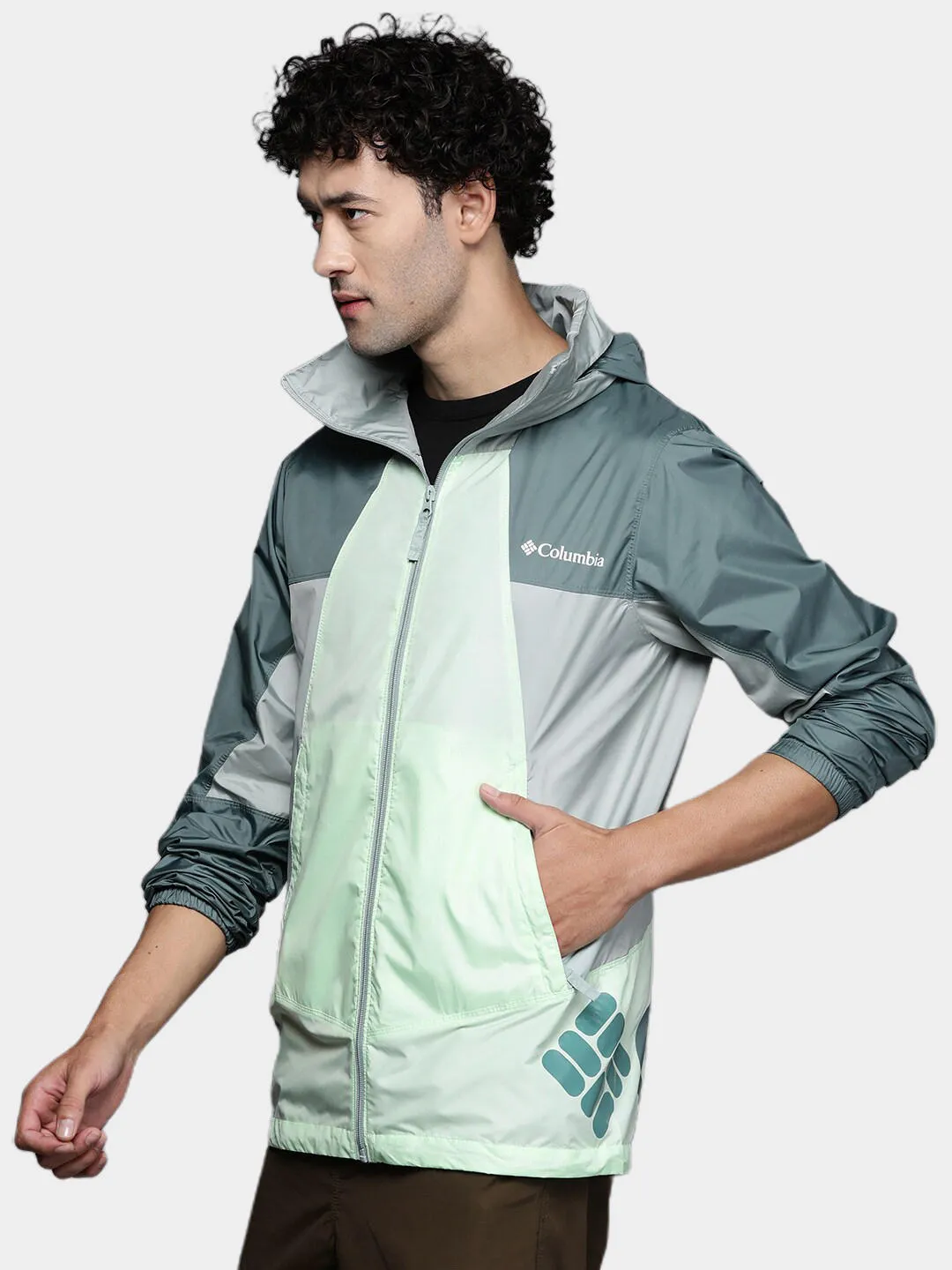 Columbia Men Green Point Park Windbreaker Rain Jacket