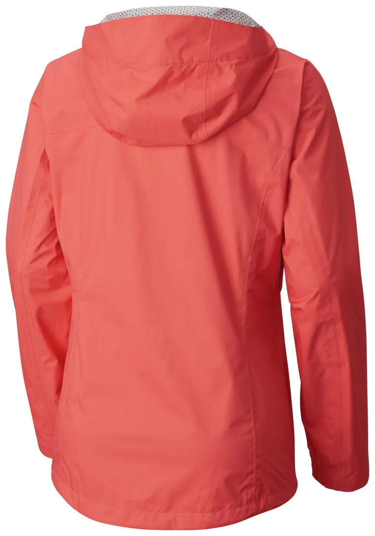 Columbia Women Peach Evapouration Rain Jacket