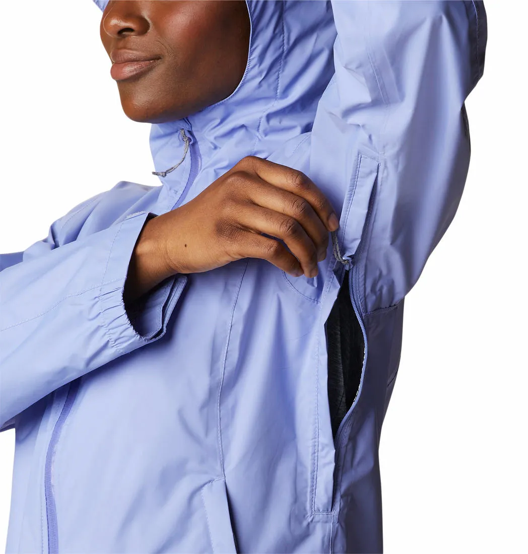 Columbia Women Purple Evapouration Rain Jacket