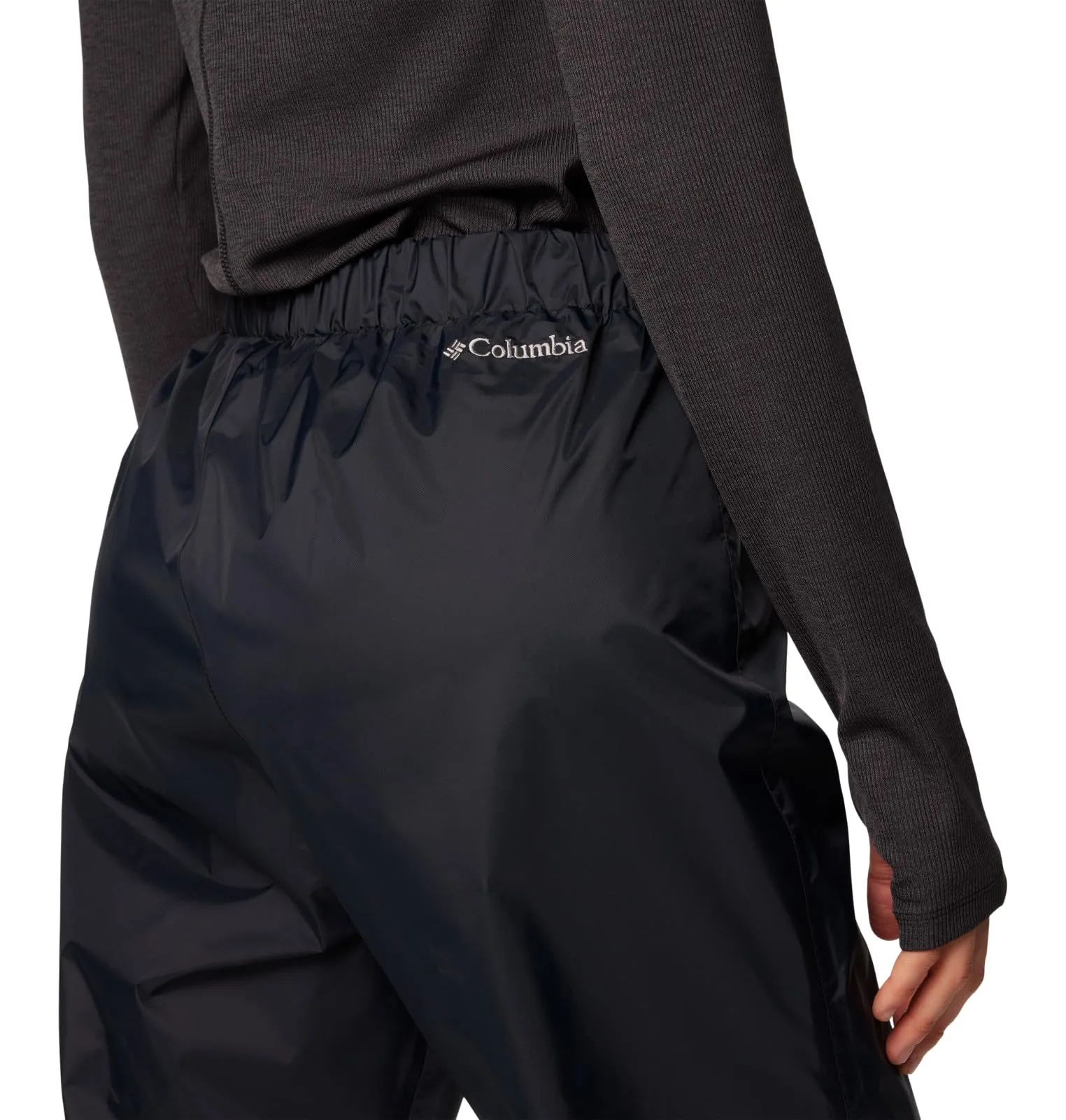 Columbia Womens Storm Surge II Waterproof Rain Pant, Black, XX-Large