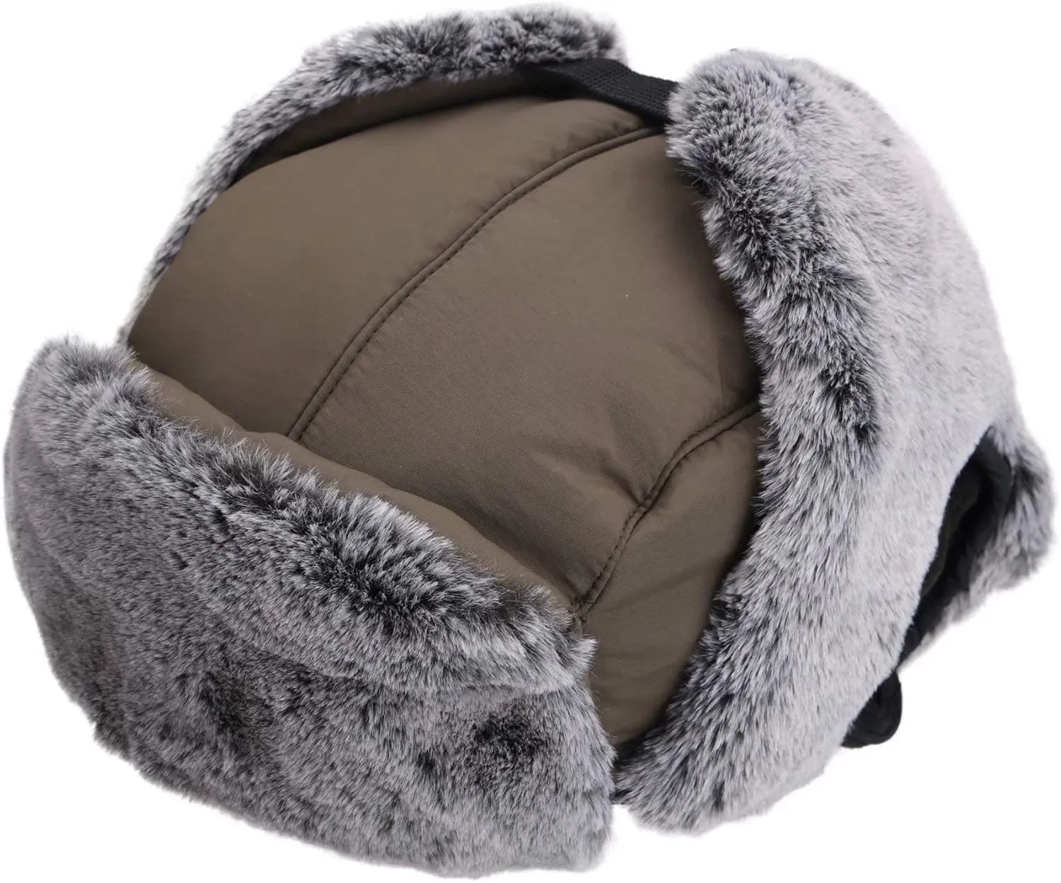 Connectyle Men's Trapper Hat with Faux Fur Linning Eskimo Windproof Winter Warm Hats Ushanka Hunting Hat