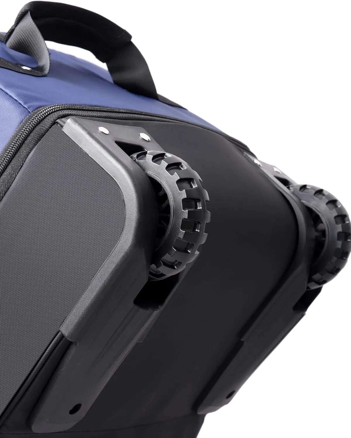 CONTAIL 32” Soft-side 110L Expandable 140L Rolling Duffle Bag with 2 Inline Wheels,Convertible Weekend Travel Bag with Bungee-Cord System,Navy