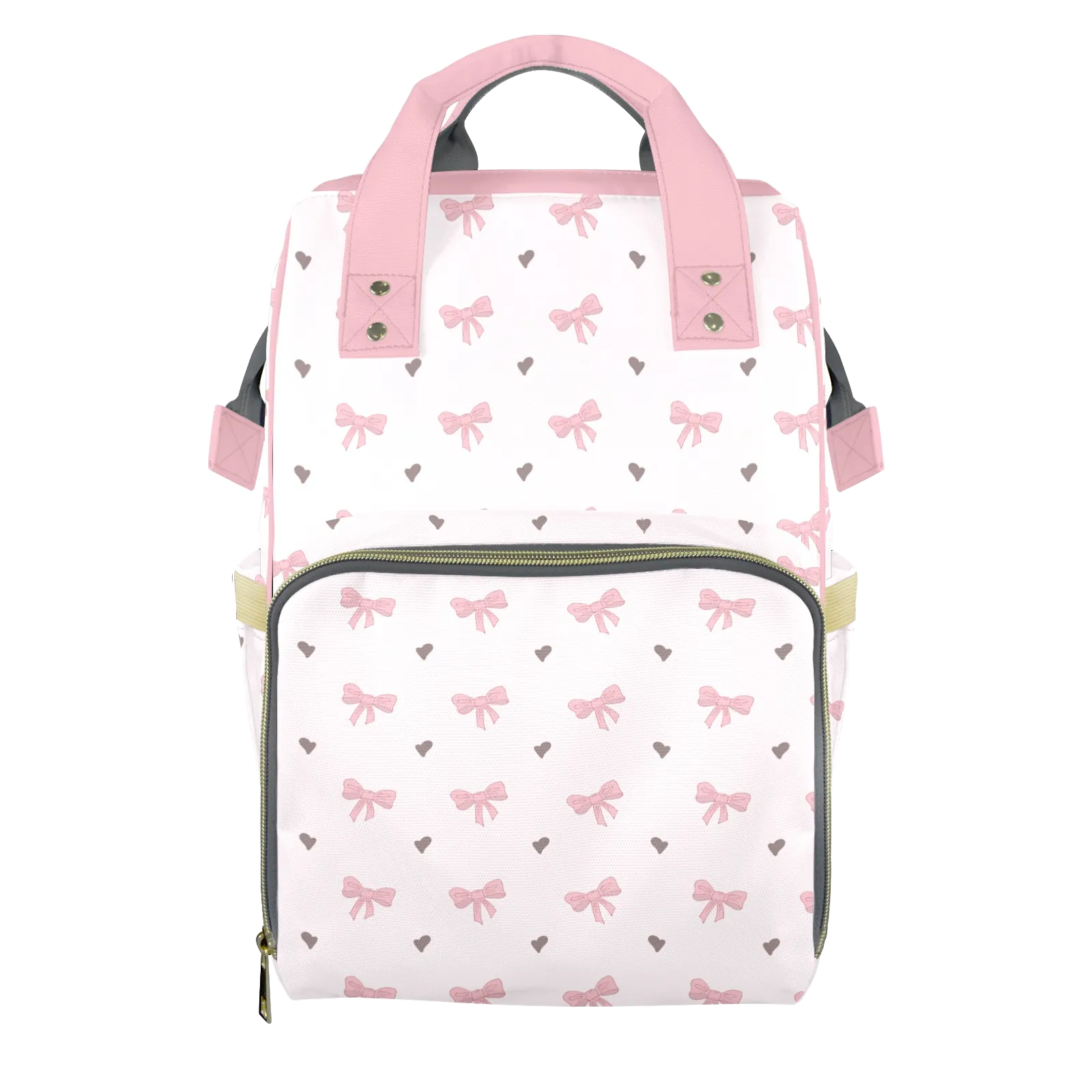 Coquette Bows Customizable Diaper Bag