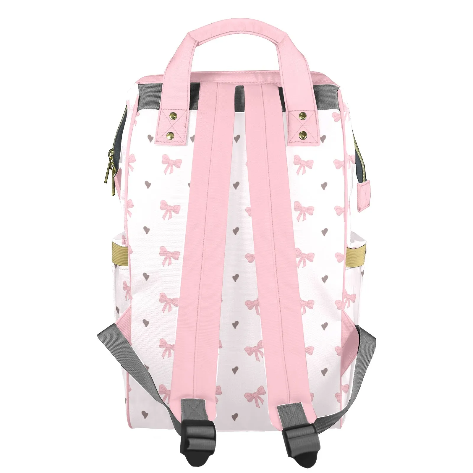 Coquette Bows Customizable Diaper Bag