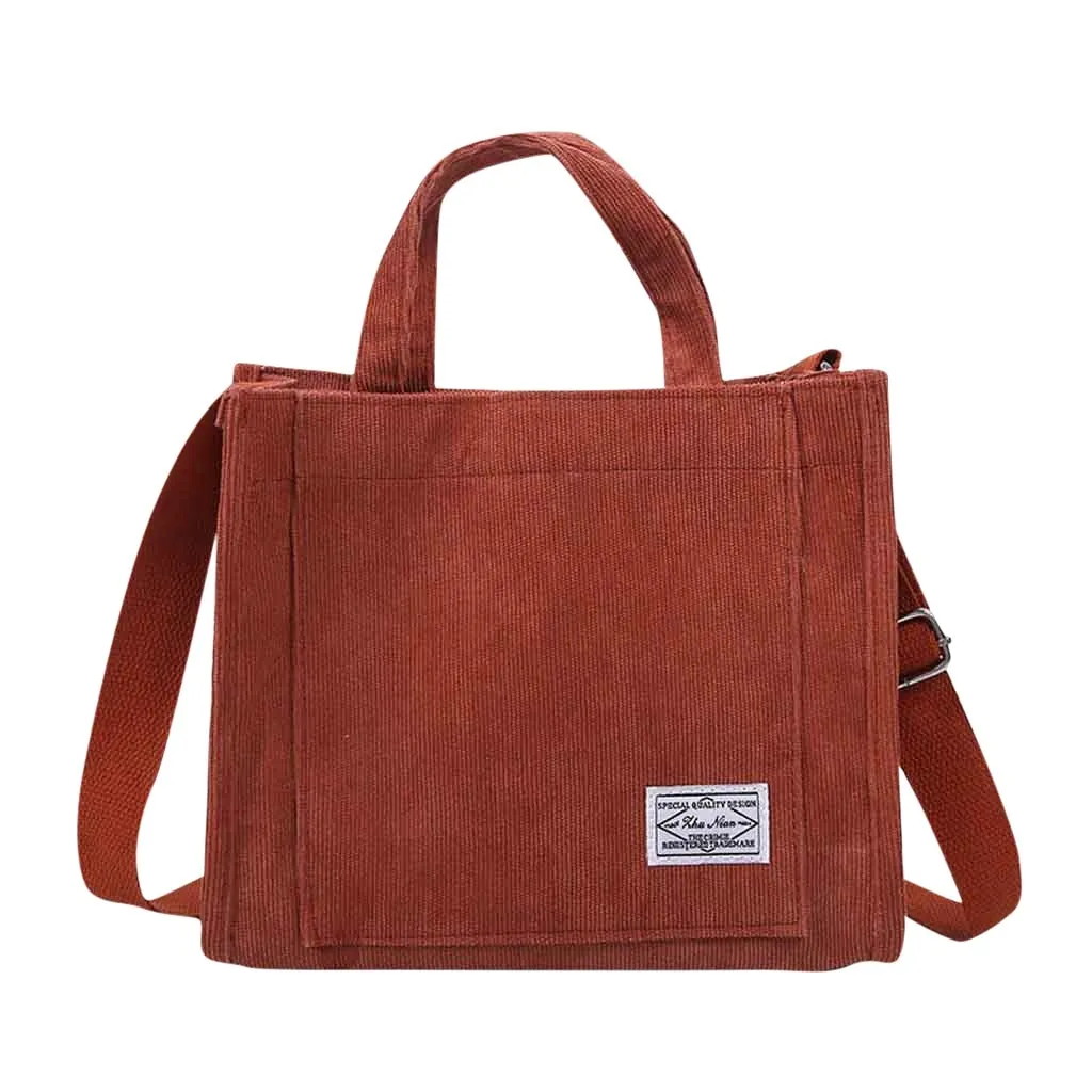Corduroy Square Stride Crossbody