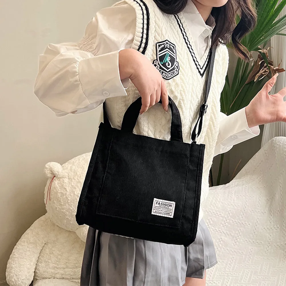 Corduroy Square Stride Crossbody