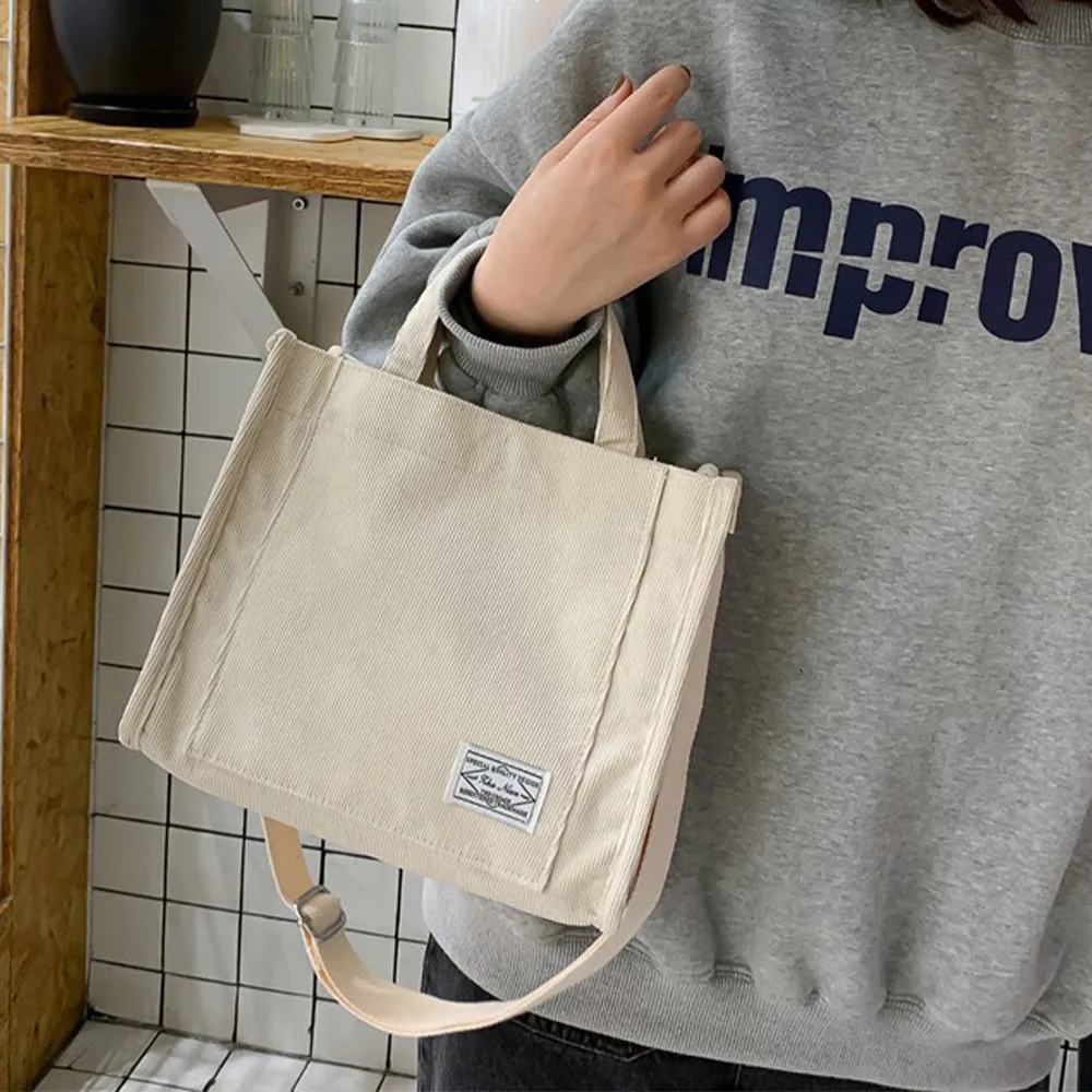 Corduroy Square Stride Crossbody