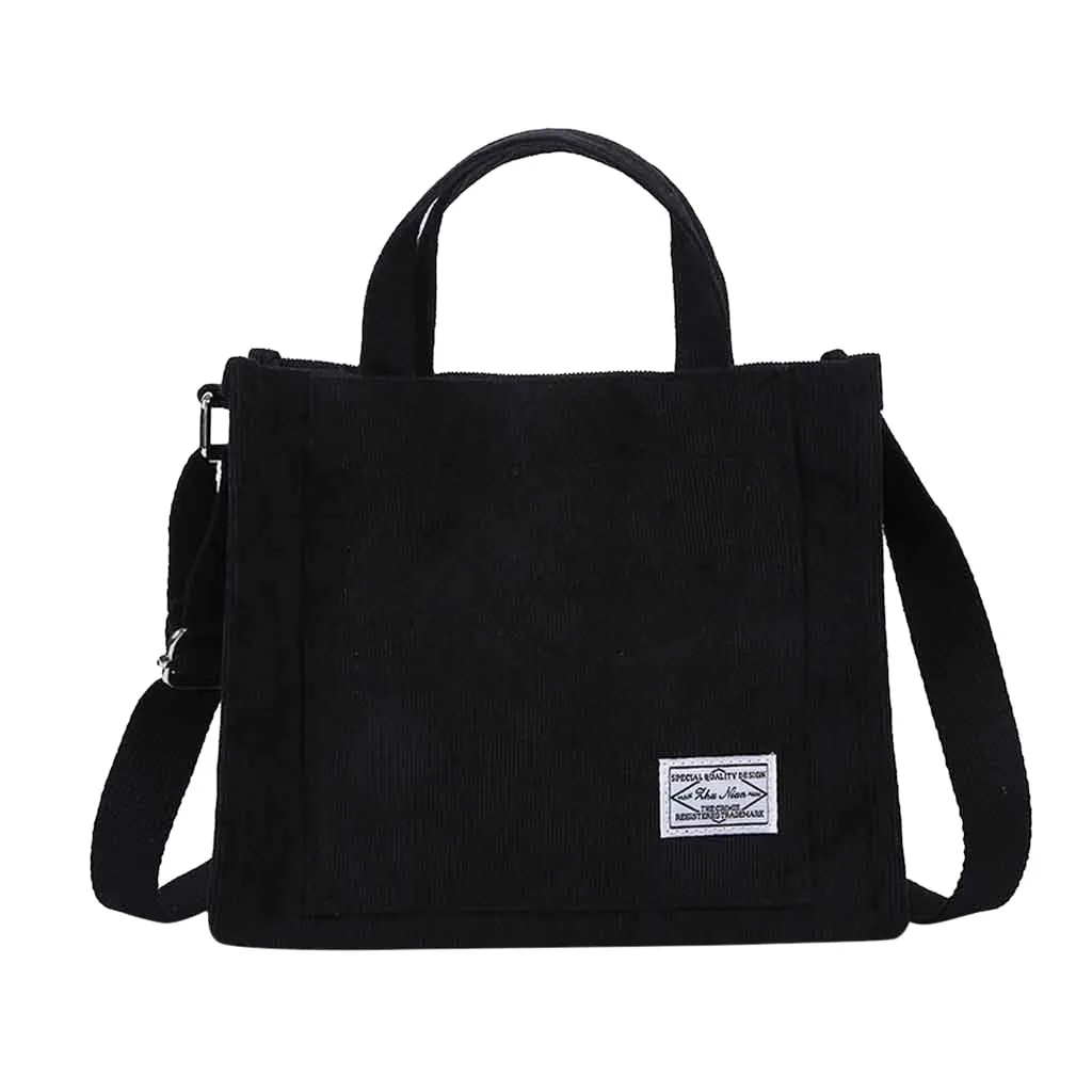 Corduroy Square Stride Crossbody