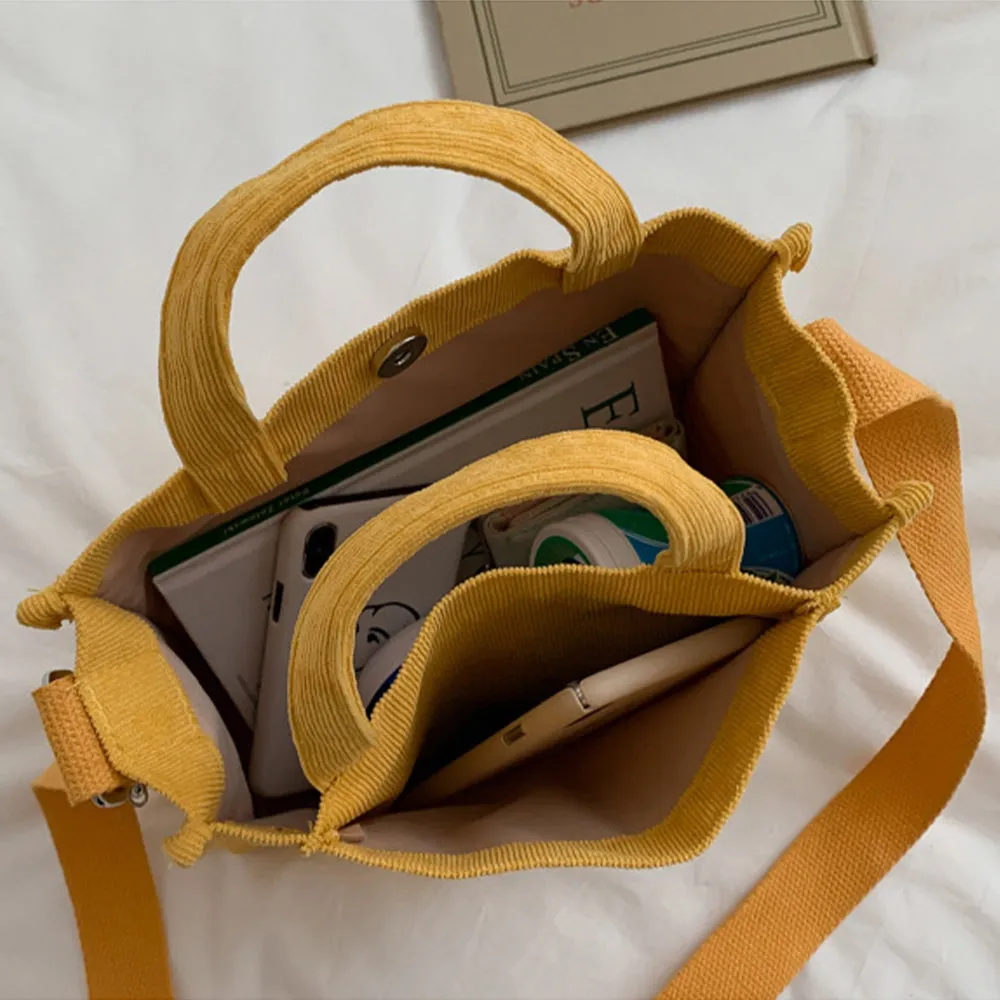 Corduroy Square Stride Crossbody