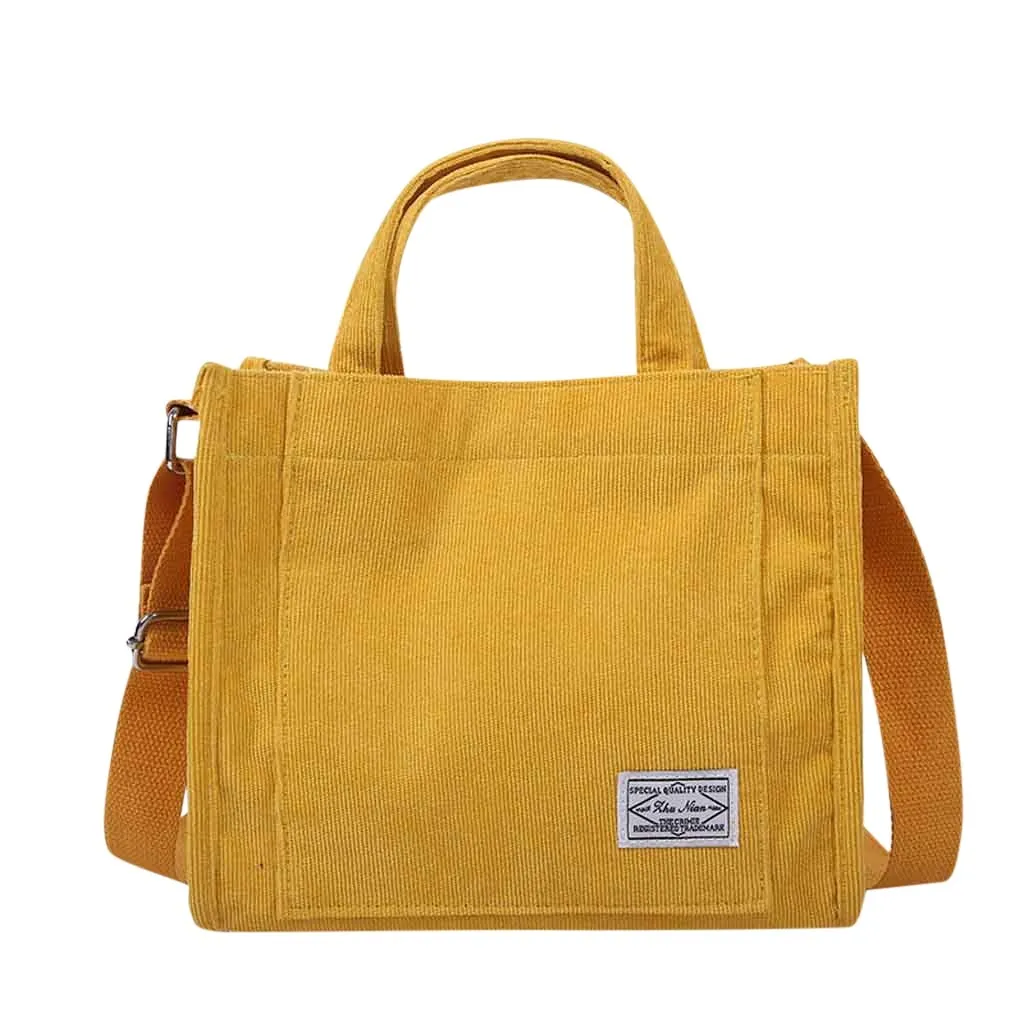 Corduroy Square Stride Crossbody
