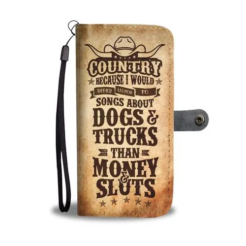 Country Living Wallet Phone Case with RFID Blocker