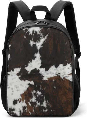 Cowhide Cow SkinPrint Pattern Large Capacity Fully Printed Portable Backpack Unisex