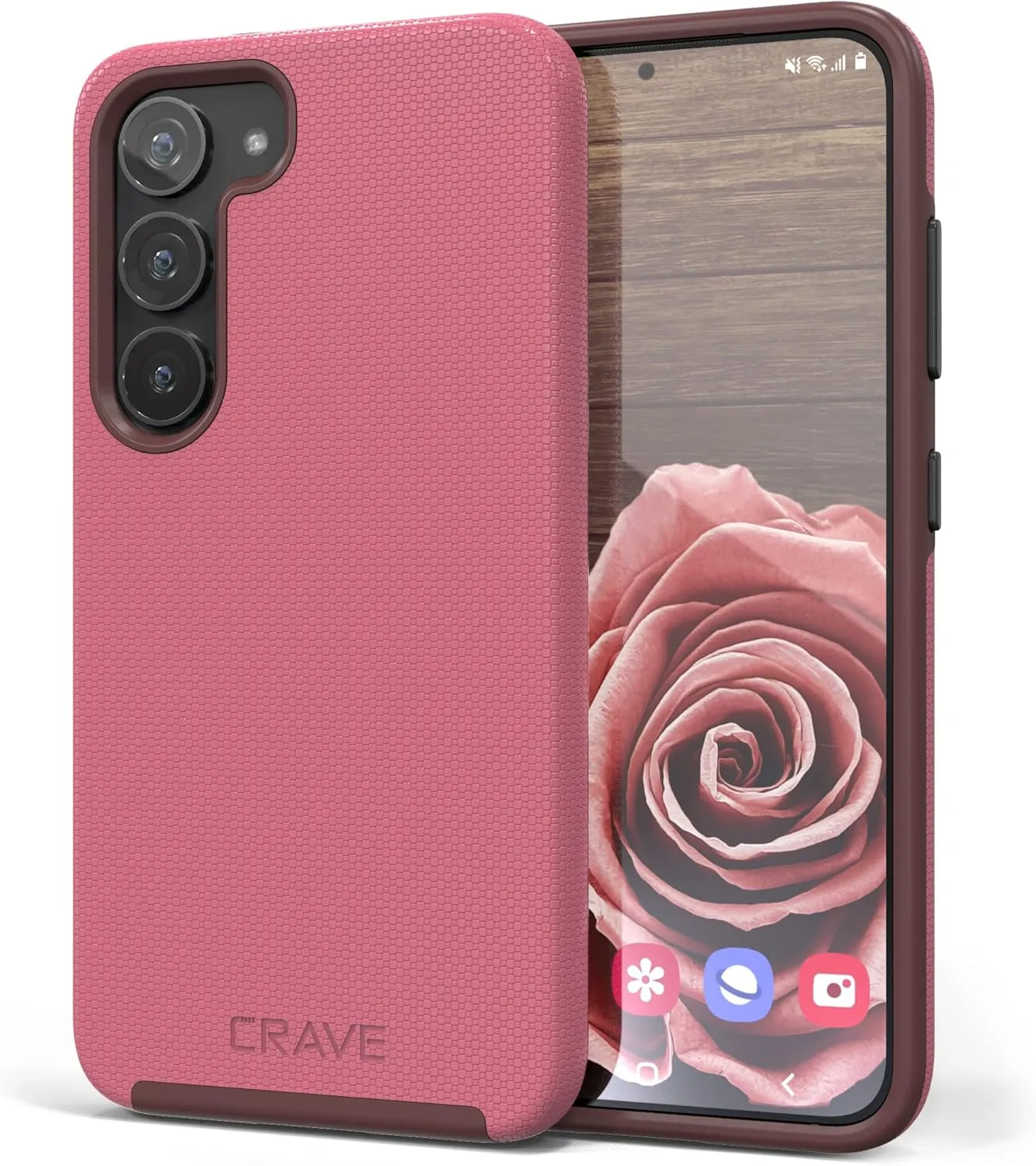 Crave Dual Guard for Samsung Galaxy S23 Case, Shockproof Protection Dual Layer Case for Samsung Galaxy S23 - Berry