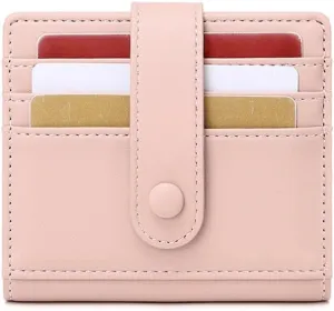 Credit Card Holder Slim Bag Quick Access Pull Tab Portable Mini Stacked Bill Wallet Credential Cover(E)