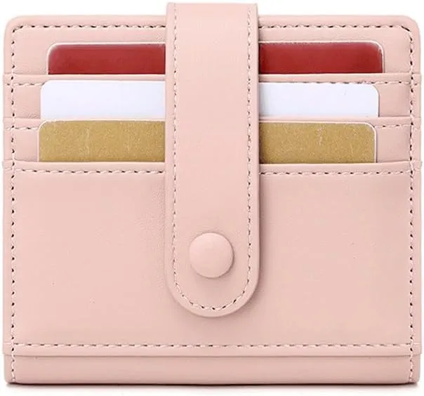 Credit Card Holder Slim Bag Quick Access Pull Tab Portable Mini Stacked Bill Wallet Credential Cover(E)
